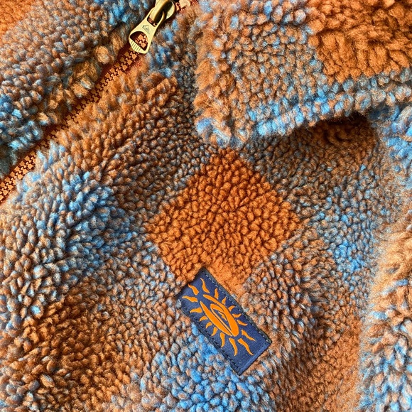 Men’s jacket quicksilver Deck Plaid Fleece Zip J - Picture 3 of 10